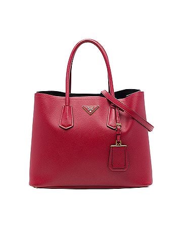 Prada Large Saffiano Cuir Double Satchel (view 1)