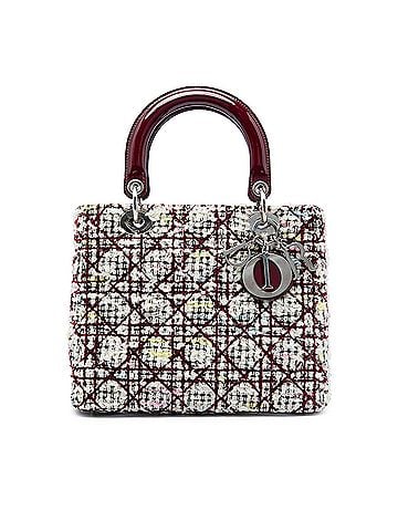 Dior Medium Tweed Cannage Lady Dior (view 1)