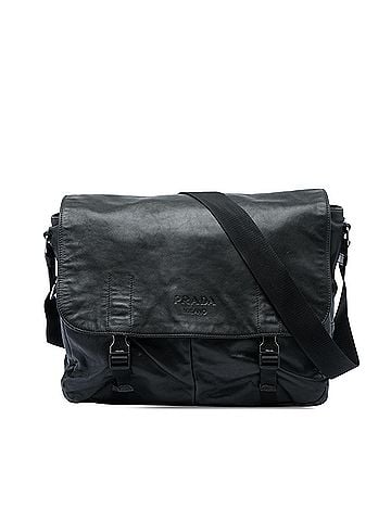 Prada Soft Calf Double Buckle Flap Camera Bag (view 1)