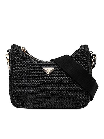 Prada Yarn Effect Raffia Crochet Re Edition 2005 Satchel (view 1)