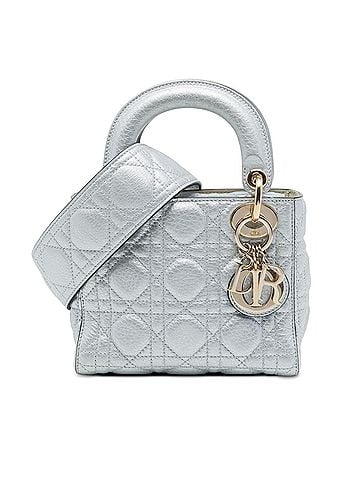 Dior Mini Metallic Calfskin Cannage Supple Lady Dior (view 1)