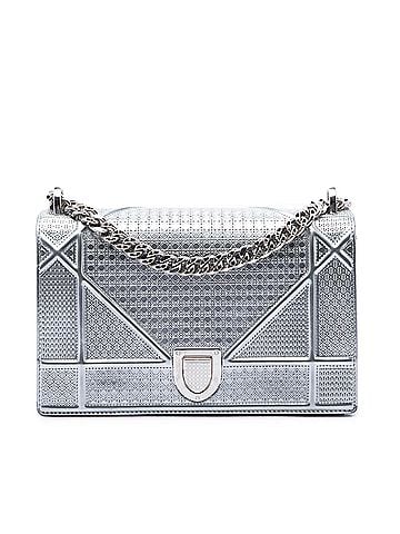 Dior Microcannage Patent Diorama Crossbody Bag (view 1)
