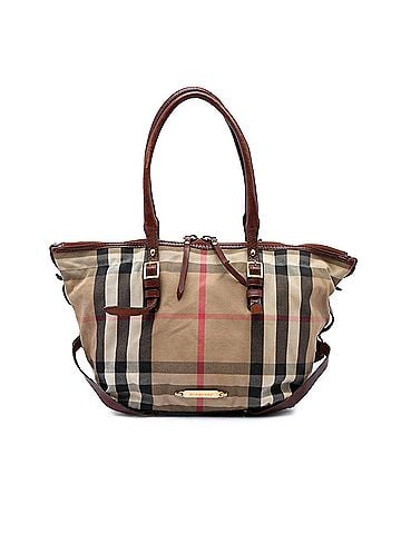 Burberry Small House Check Canvas Bridle Salisbury Tote (view 1)