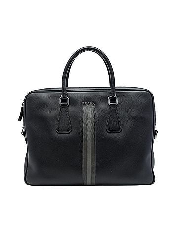 Prada Saffiano Striped Business Bag (view 1)