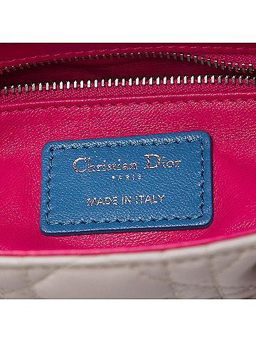 Dior Mini Tricolor Lambskin Cannage Lady Dior (view 2)