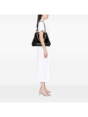Balmain Embossed Crackled Calfskin 1945 Soft Tote (view 2)