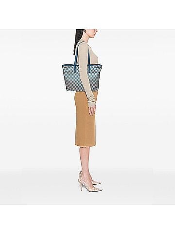 Prada Saffiano Trimmed Tessuto Symbole Triangolo Tote (view 2)