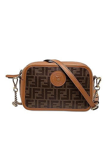 Fendi Glazed Fabric Vitello Century FF 1974 Camera Bag (view 1)