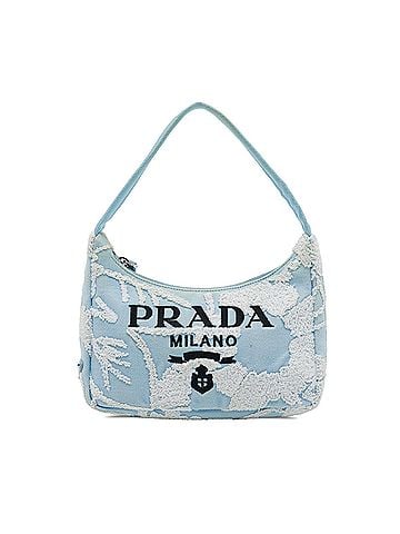 Prada Mini Embroidered Drill Re Edition 2000 Shoulder Bag (view 1)
