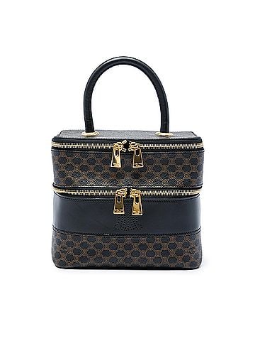 Céline Macadam Coated Canvas Double Zip Vanity Bag (view 1)
