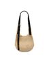 Loewe 100% Raffia Brown Small Raffia Punch Hole Hobo One size - photo 1