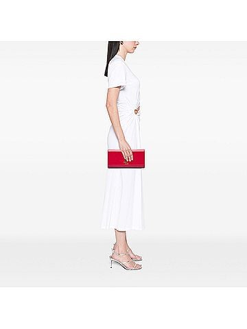 Saint Laurent Grain de Poudre Monogram Cassandre Clutch (view 2)