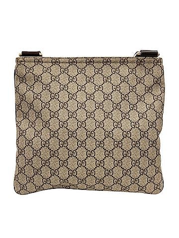 Gucci GUCCI GG Supreme Flat Messenger Bag 295257, Brown, Women's (view 2)