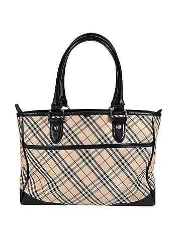 Burberry BURBERRY Nova Check Handbag, Leather, Beige/Black, Women's (view 2)