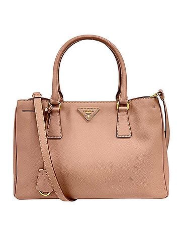 Prada PRADA Galleria Saffiano Lux BN1874 Handbag, Pink Beige, Women's (view 1)