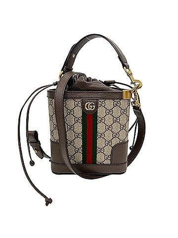 Gucci GUCCI Ophidia Shoulder Bag, GG Supreme Canvas Leather, Brown, Women's (view 1)