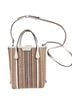 Tory Burch Stripes Red White Tan Crossbody Bag One size - photo 1