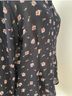 Laura Ashley Floral Black Button-Down Shirt Size 8 - photo 5