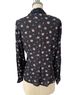 Laura Ashley Floral Black Button-Down Shirt Size 8 - photo 2