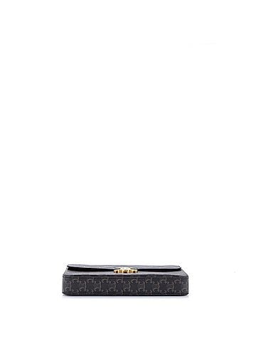 Céline Triomphe Chain Shoulder Bag Triomphe Coated Canvas Medium (view 2)