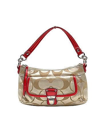 Coach COACH 18983 Groovy Bag Shoulder White Beige Pink Signature Canvas Patent Silver Hardware Handbag Crossbody Women's S62 (view 2)