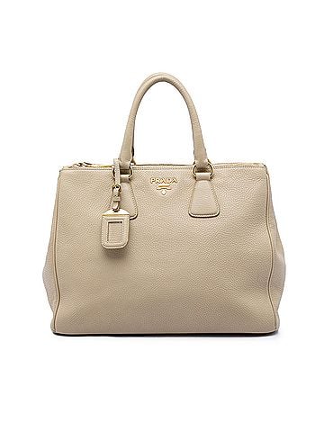 Prada Vitello Daino Double Zip Convertible Tote (view 1)