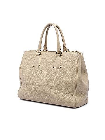 Prada Vitello Daino Double Zip Convertible Tote (view 2)