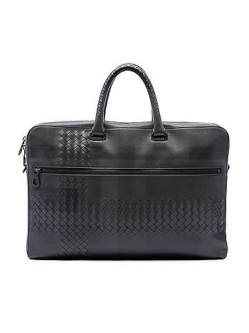 Bottega Veneta Intrecciato Trimmed Nappa Business Bag (view 1)