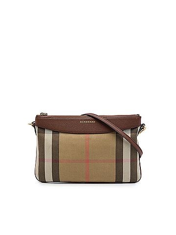 Burberry House Check Canvas Derby Peyton Crossbody (view 1)