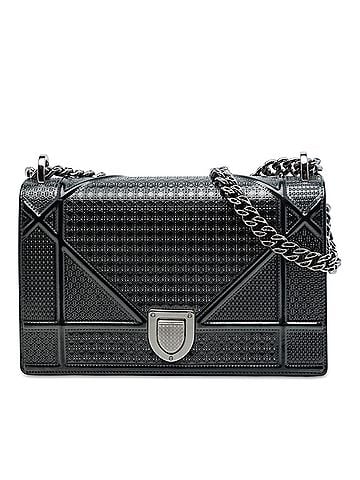 Dior Medium Patent Microcannage Diorama Flap (view 1)