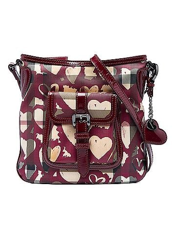 Burberry House Check Coated Canvas Hearts Crossbody (view 1)