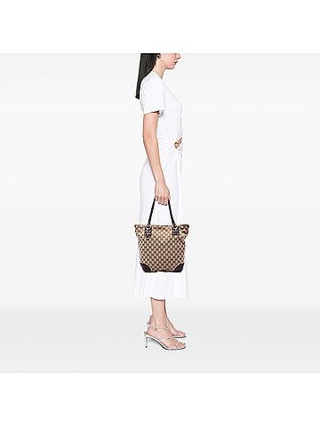 Gucci GG Canvas GG Charm Tote (view 2)
