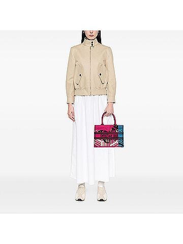 Dior Medium Embroidered Canvas Butterfly D Jungle Pop Book Tote (view 2)