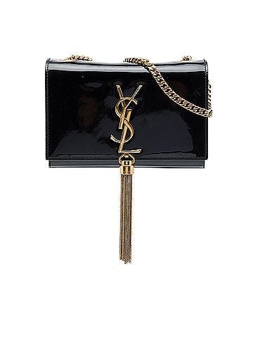 Saint Laurent Small Patent Monogram Kate Tassel Crossbody (view 1)