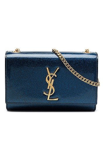 Saint Laurent Small Glitter Patent Kate Crossbody (view 1)