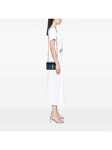 Saint Laurent Small Glitter Patent Kate Crossbody (view 2)
