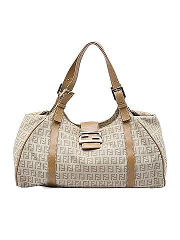 Fendi Zucchino Canvas Shoulder Bag (view 1)