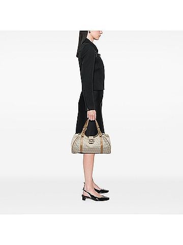 Fendi Zucchino Canvas Shoulder Bag (view 2)