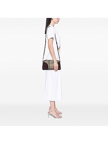 Burberry Haymarket Check Coated Canvas Chichester Crossbody (view 2)