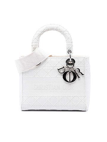 Dior Medium Embroidered Canvas Cannage Lady D Lite (view 1)