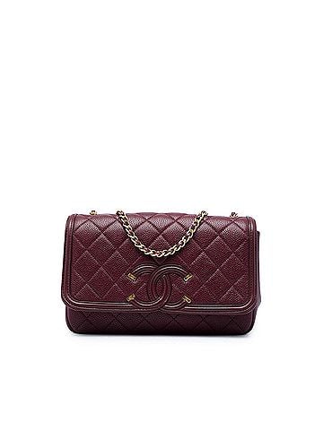 Chanel Small Quilted Caviar CC Filigree Flap (view 1)