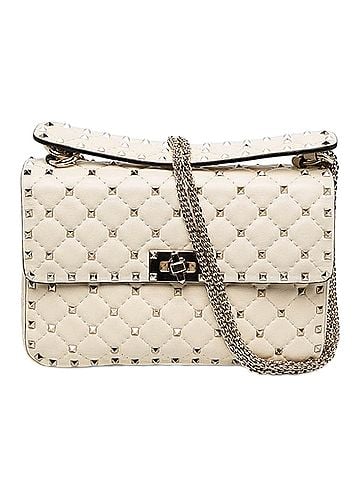 Valentino Medium Nappa Rockstud Spike Satchel (view 1)
