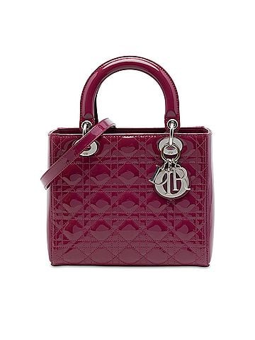 Dior Medium Patent Cannage Lady Dior (view 1)
