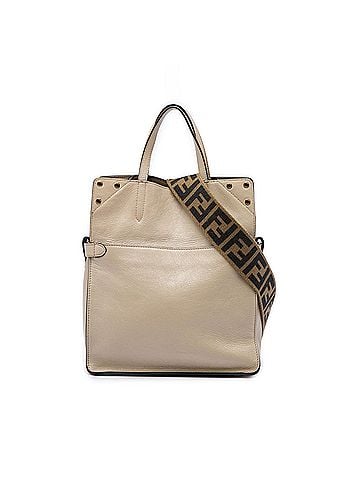 Fendi Vitello Grace and Suede Flip Satchel (view 1)