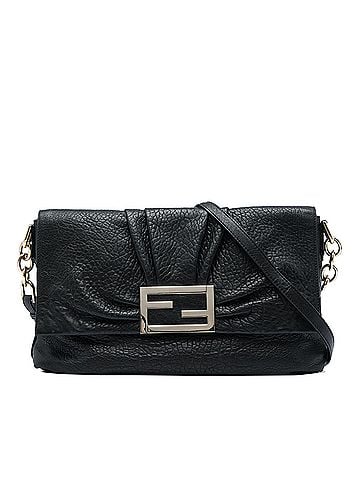 Fendi Large Crinkled Lambskin Mia Flap Crossbody (view 1)