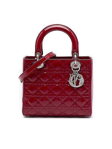 Dior Medium Patent Cannage Lady Dior (view 1)
