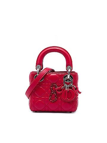 Dior Mini Lambskin Cannage 8 Crystal Lady Dior (view 1)