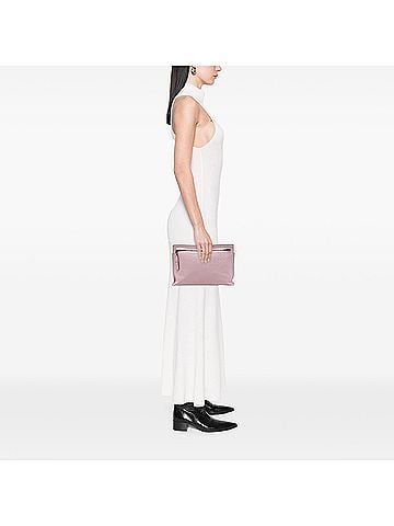 Loewe Embossed Leather Anagram Repeat T Clutch (view 2)
