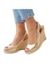 Lilly Pulitzer Gold Wedges Size 7 - photo 1