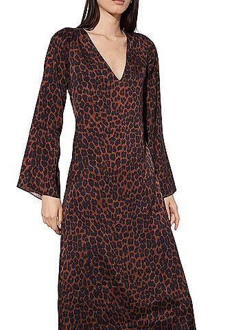 Mara Hoffman Naliyah Leopard Print Midi Casual Dress (view 1)